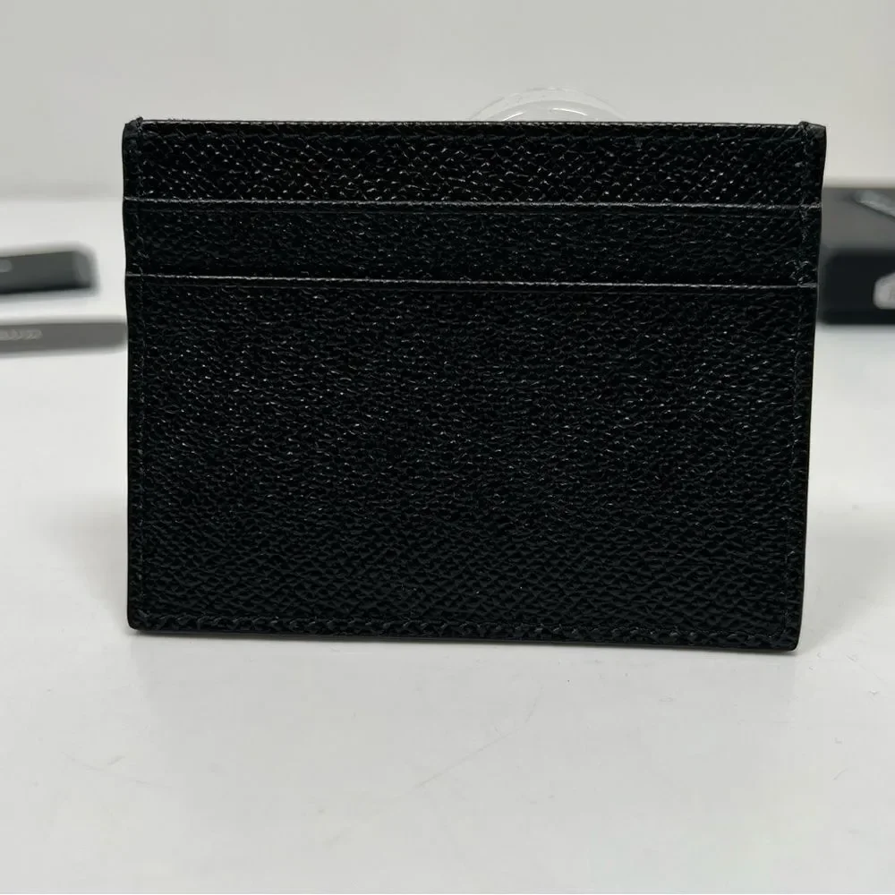 Dolce&Gabbana Logo Plaque Leather Card Case